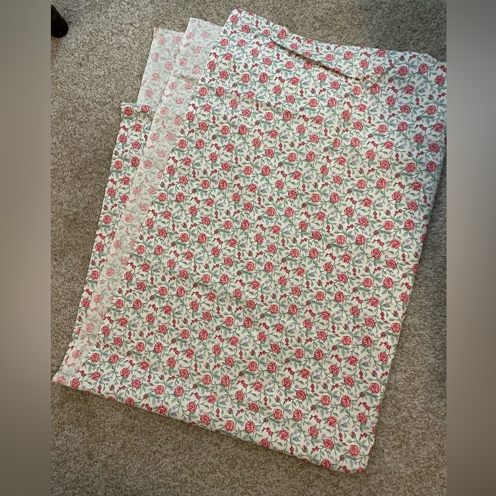 Floral fabric remnant